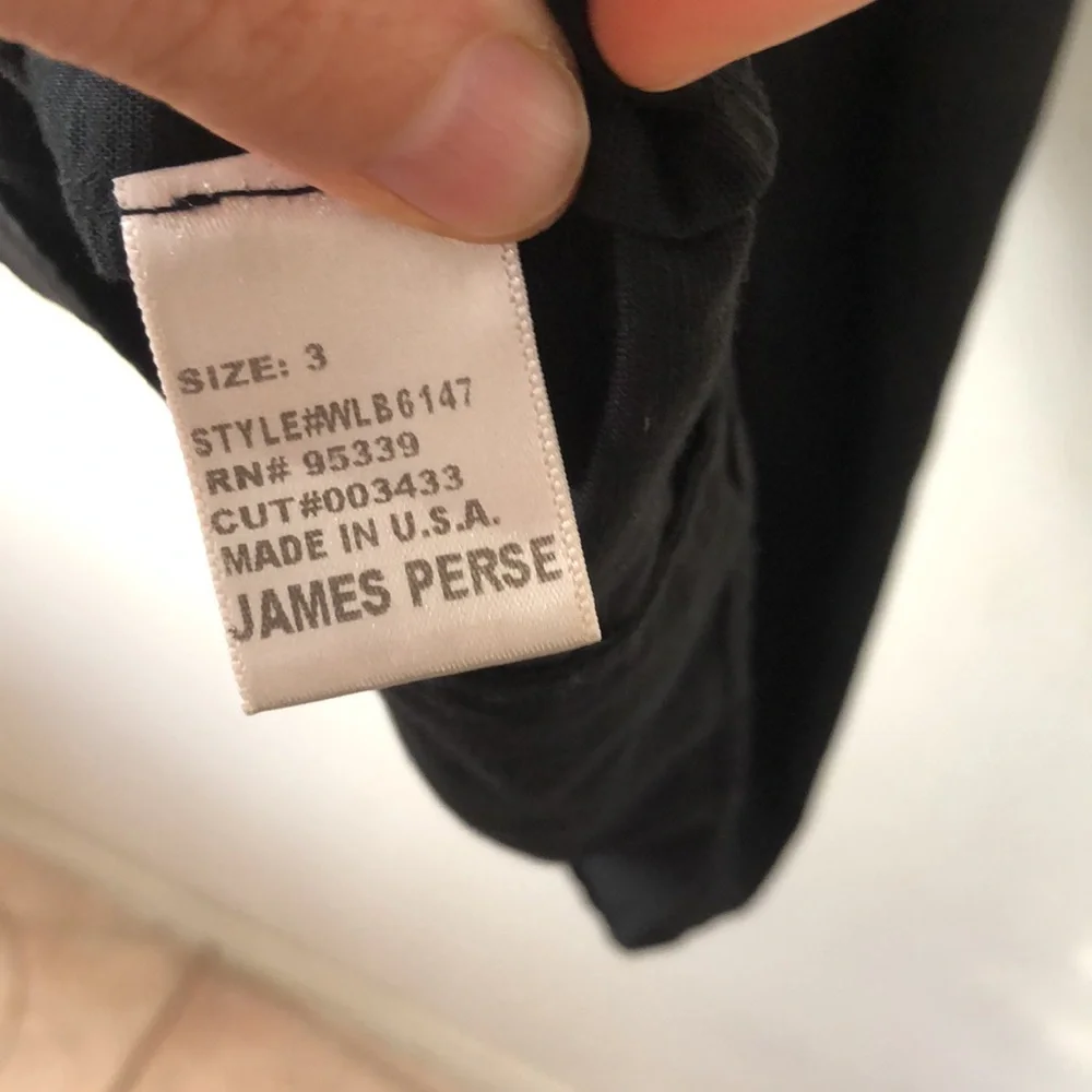 James Perse sleeveless little black dress with long zipper size 3 - Picture 6 of 7